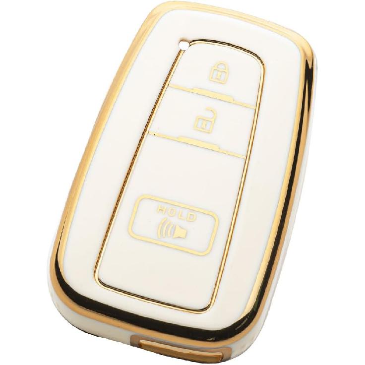 Key Fob Cover Fit for Toyota 2016-2024 RAV4 Camry Prius Prado