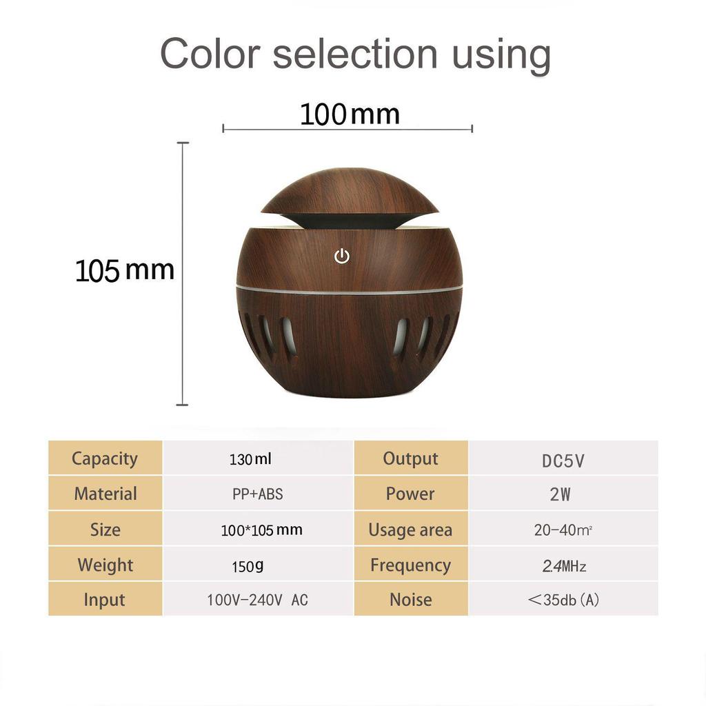 Compact USB Mini Humidifier & Air Purifier for Home or Office