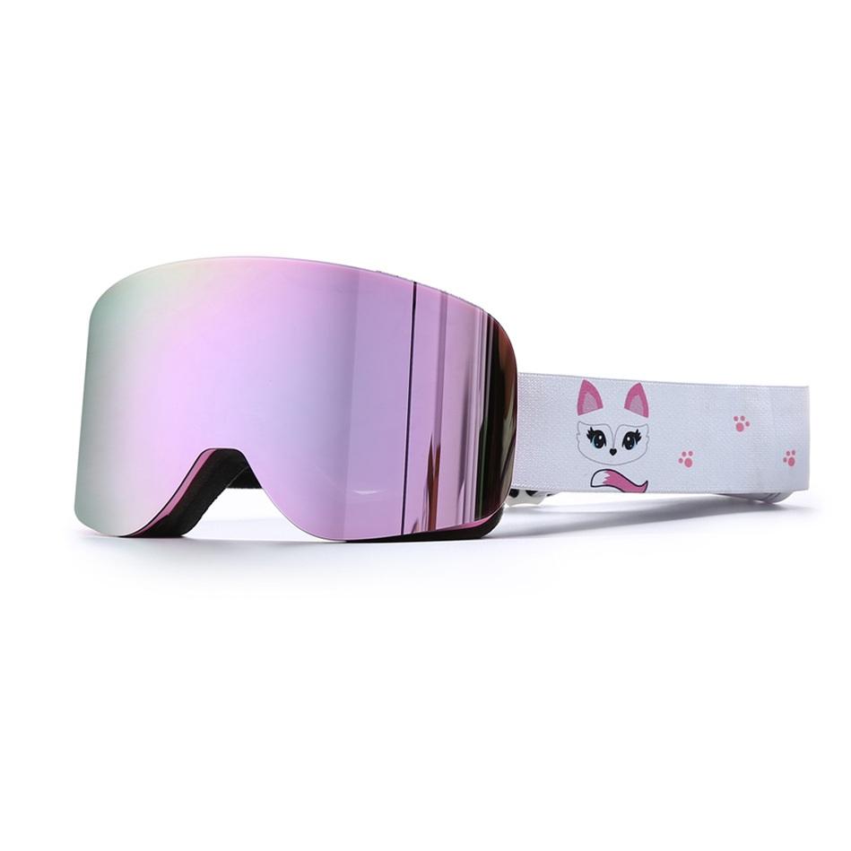 children's ski goggles, anti sandstorm and anti fog double-layer goggles, near acceptable sight glasses