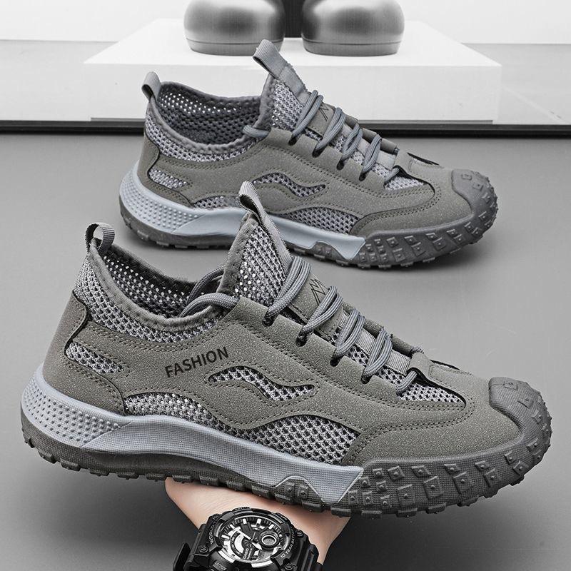 

Hiking shoes men s shoes spring and summer new breathable construction site shoes work casual style sports shoes fashion trend labor insurance shoes 44