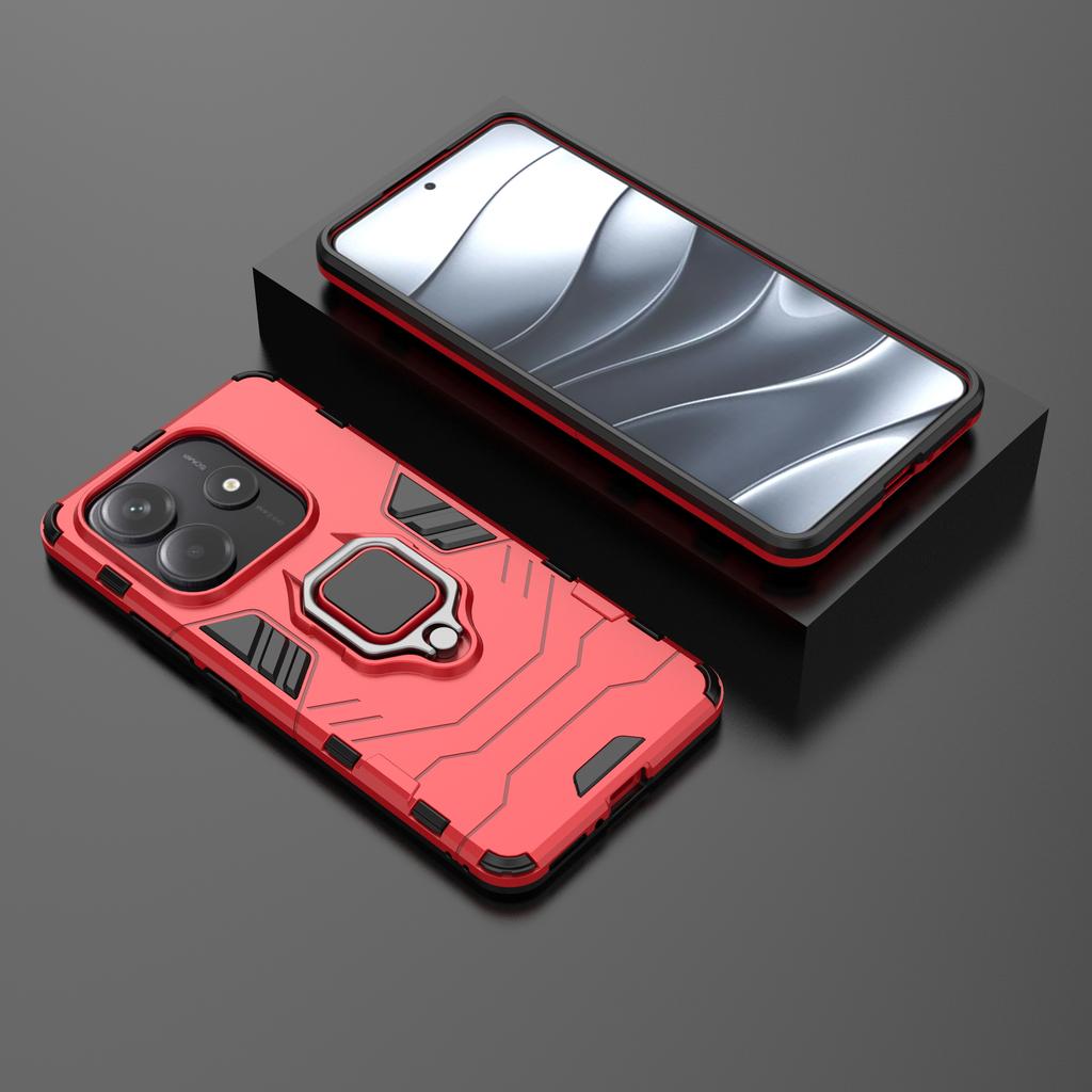 For Xiaomi Redmi Note 14 5G Case PC + TPU Protective Phone Cover with Ring Kickstand