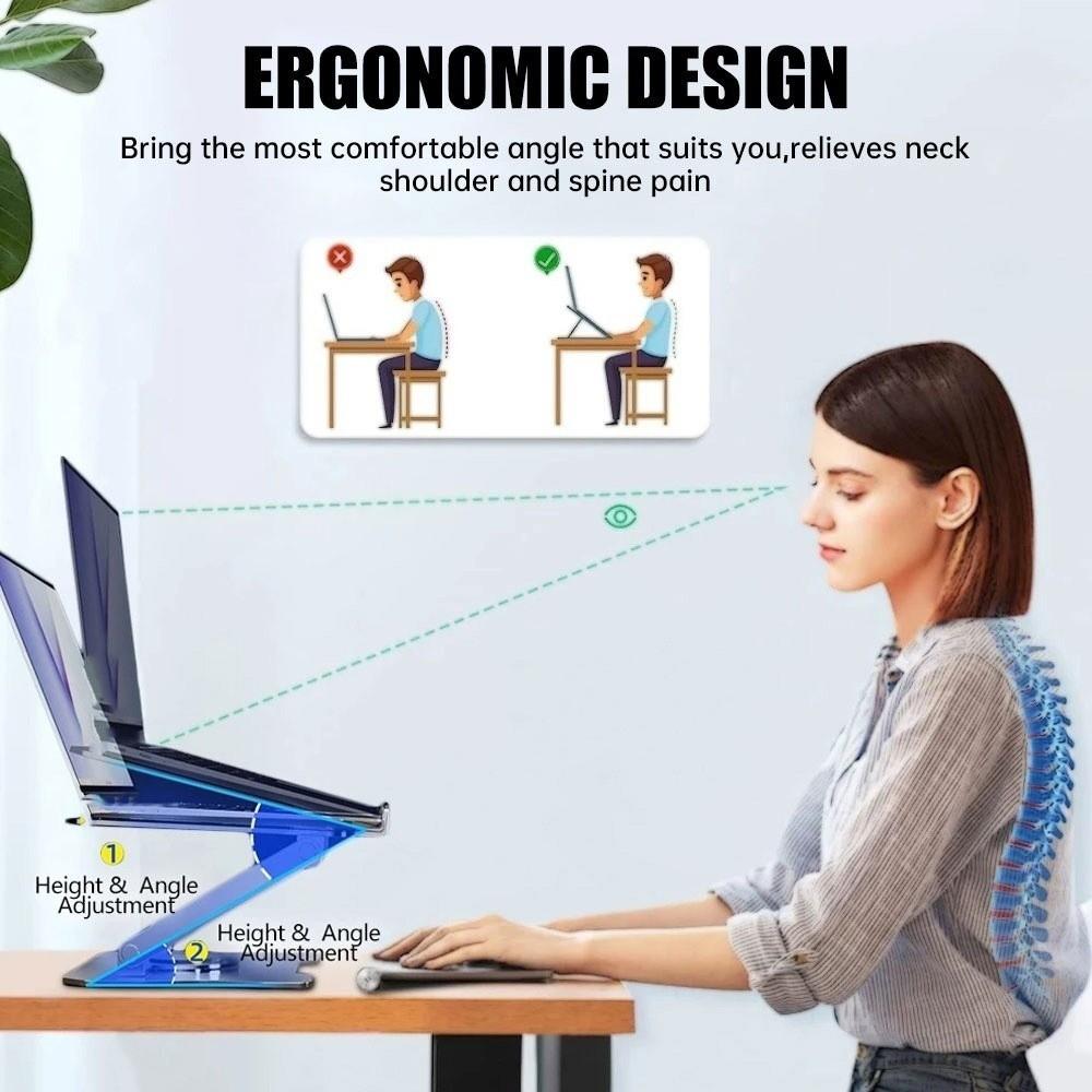 Adjustable Rotatable Laptop Stand 360° Rotation Laptop Metal Bracket Portable Laptop Holder  Office