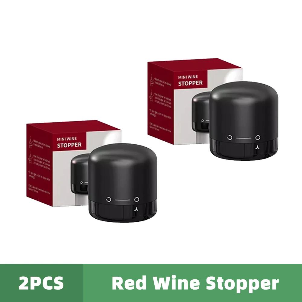 Vacuum 12pc Wine Bottle Cap Stopper Sealed Storage Vacuum Memory Wine Stopper Push Style Barware Wine Cork Black Bar Tools