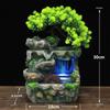 Tabletop Water Fountain with Light Desk Decoration for Living Room Versatile, Automatic Pump
