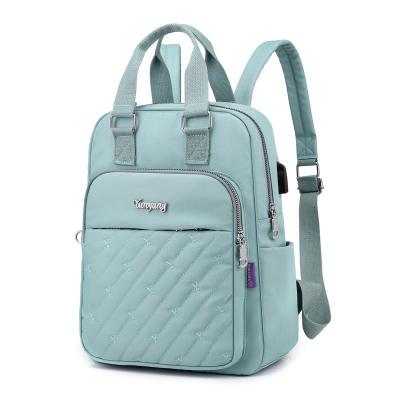 Женский рюкзак новая женская сумка сумка студенческий рюкзак с зарядкой usb рюкзак модная сумка для компьютера небесно-голубой