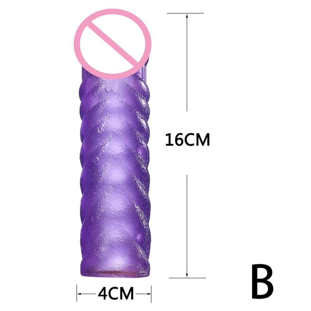 Penis-Verlängerungshülse Wiederverwendbar Silikon Mit Noppen Kondom Sexspielzeug Männer Dildo Penis-Kondome G-Punkt-Stimulation Verzögerung Ejakulation