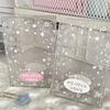 Ins Transparent Ins Photocard Holder Storage Box Flip Storage Box Classification Small Card Organizer Storage Case Stationery