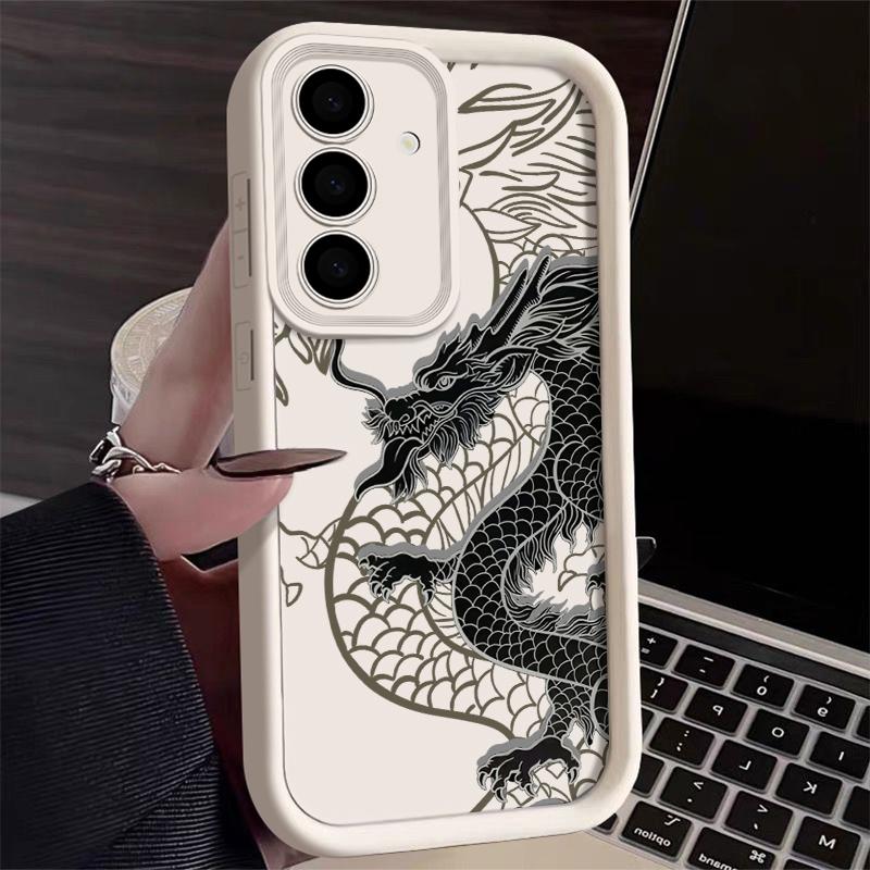 Gorgeous Dragon Cool Phone Case For Samsung Galaxy Case S24 S23 S22 S21 Ultra Plus Fe A55 A54 A53 A52 A35 A25 A15 5G Y2k Cover