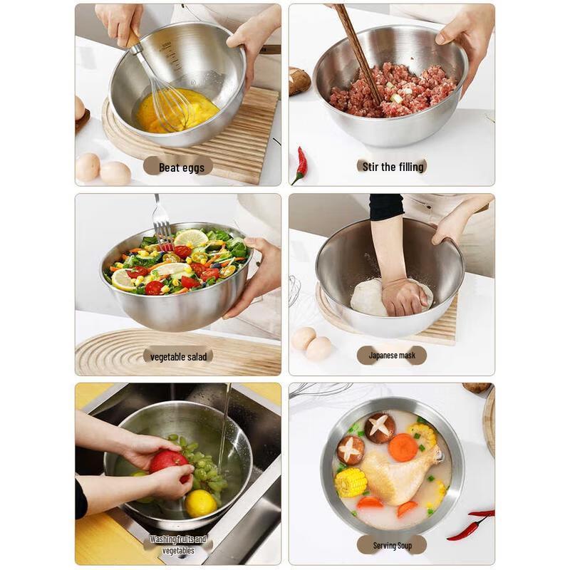Stainless Steel Prep & Mixing Bowl