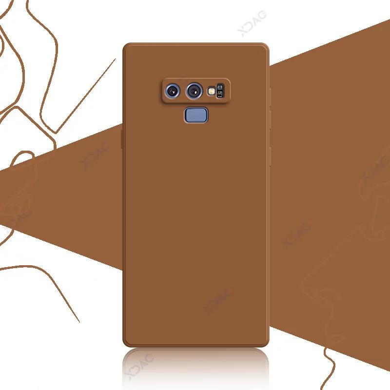 Luxury Square Liquid Silicon Cover Case for Samsung Galaxy Note 9 10 20 Plus Ultra 5G 360 Soft Phone Armor SamsungNote9