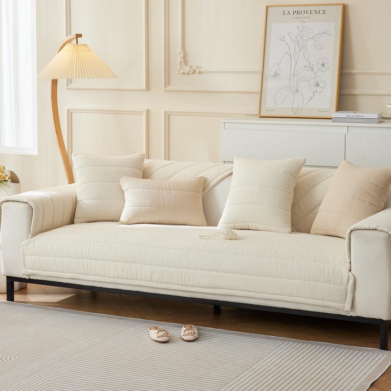 Подушка на диван из плюша Тедди Осенне-зимняя утолщенная подушка Чехол на кожаный диван — фото 8