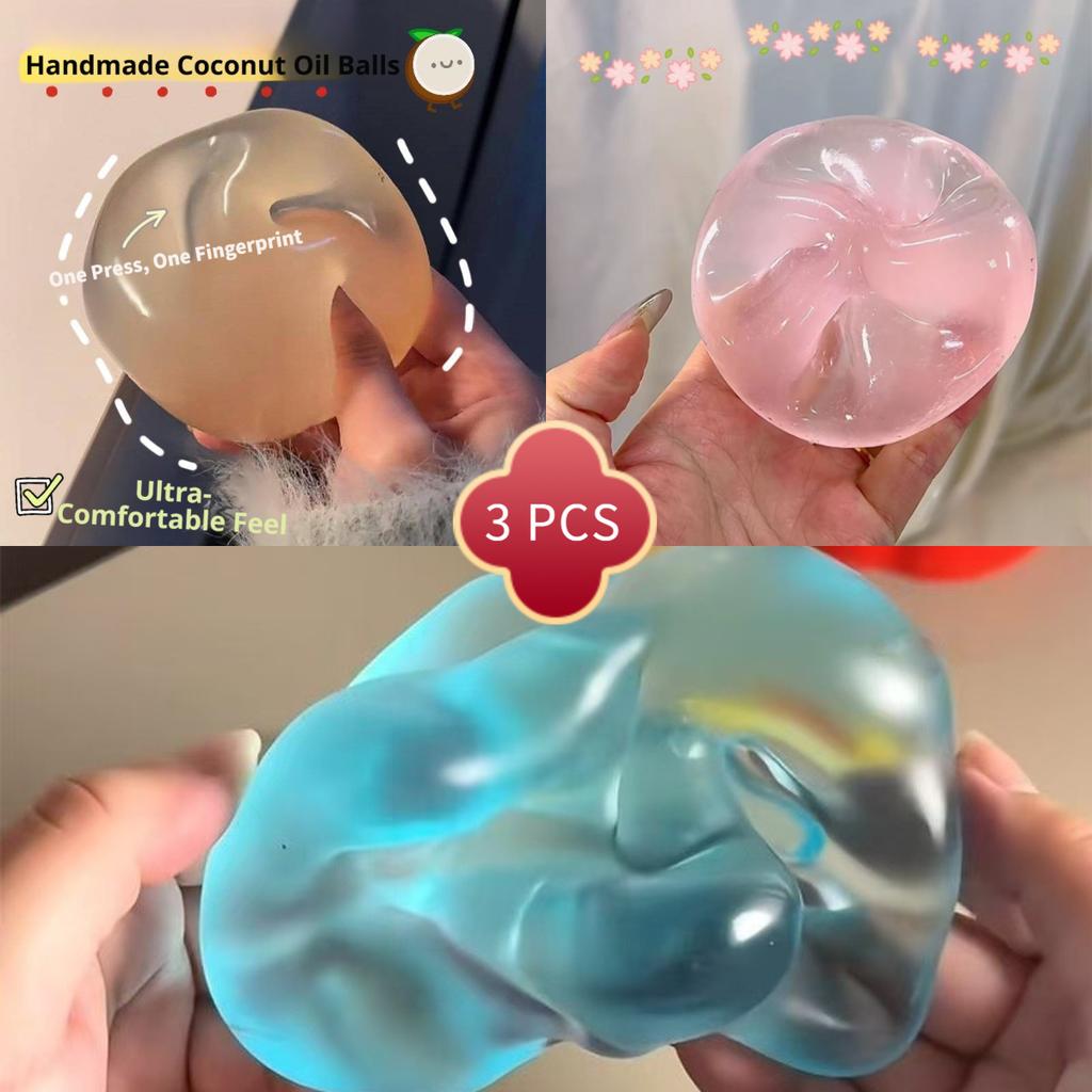 Blue Maltose Stress Soft Ball Fidget Sensory Toy For   Slow Rebound Squeeze Decompression Toy For Adults