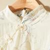 New Chinese Style Stand Collar Knot Button Dress