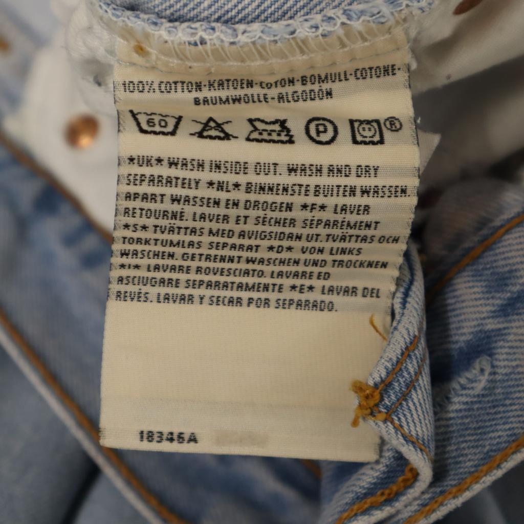 Levi's 521 Denim pants W33 Wash blue jeans Men's Used