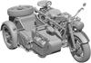 Sol Model WWII German KS750 Military Sidecar 3D Printer Kit MM880 1/35 (Motorcycle)