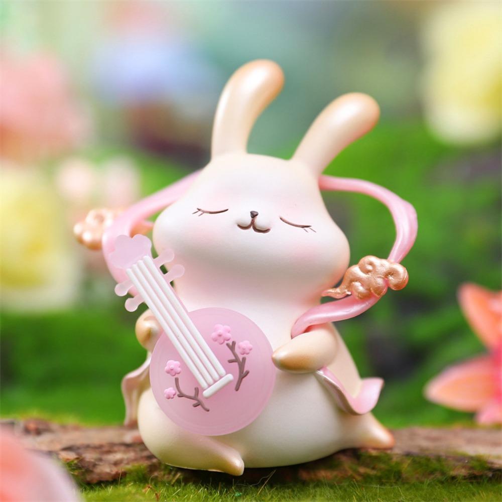 Colorful Bunny Series Model Toy Cute Style Ancient Costume Girl Doll Collection Model