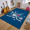 New York Rangers Ice Hockey Design Carpet Patterned Carpet, Non Slip Mat Suitable for Living Room and Bedroom Sofas