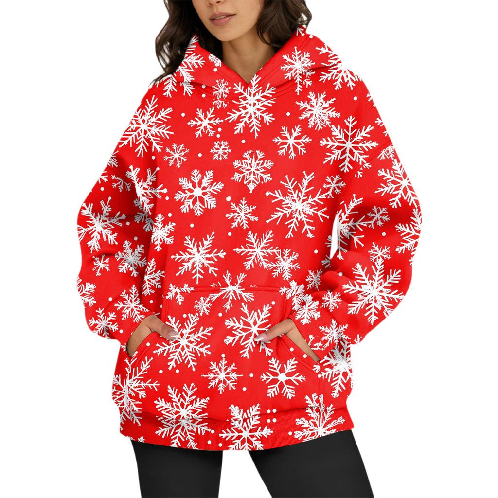 Women's Fashion Daily Versatile Casual Crewneck Sweatshirts Long Sleeve Printed Top Sweatshirts