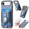 For iPhone Air Case RFID Blocking Carbon Fiber Leather Phone Back Cover with Card Holder