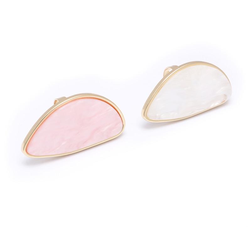Modish Fashionable Woman Rings Acetate Plate Adjustable Finger Ring Oval Acrylic Resin Material Geometry Rings Stylish Trendy Geometric Nuptial