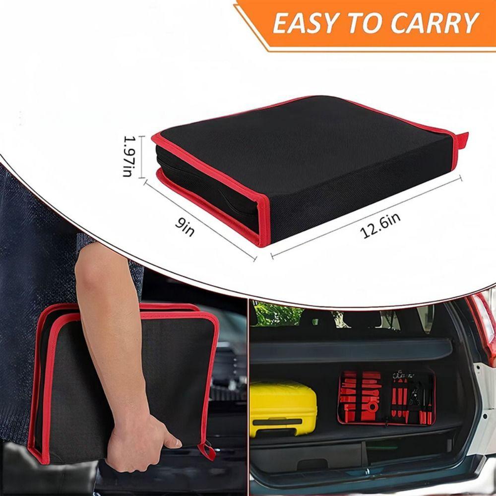 19PCS Plastic Car Trim Removal Tool Panel Tool Interior Disassembly Tools Auto Trim Puller Tool Red Blue Rivet Fastener