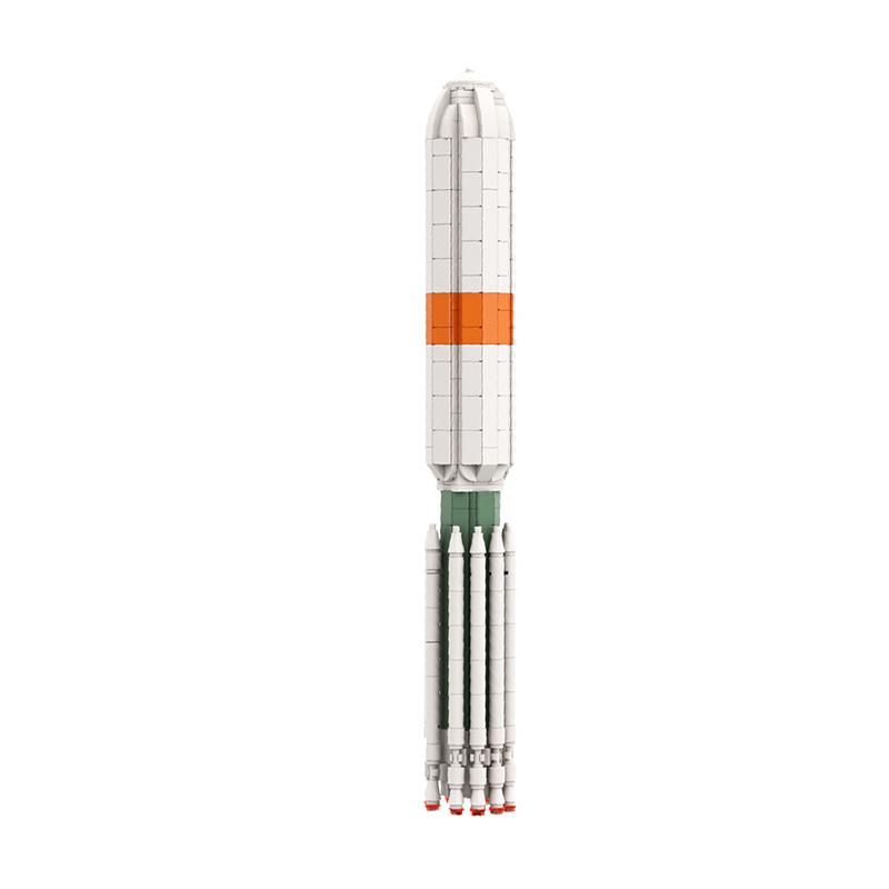 

MOC Midi ESA Ariane V Rocket Building Blocks Kit Space Satellite Saturn V Scale 1:110 Exploration Vehicle Juguetes Bricks Toys