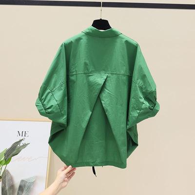 Summer Batwing Blouse for Women, Oversized Fit & Casual Style, Short Sleeve Shirt