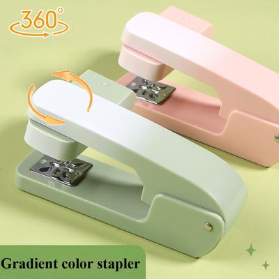 Agrafeuse Robuste Rotative à 360° Agrafe Multi-angles Réglable Grande Capacité Bureau École Maison Reliure de Livres Agrafage de Papier