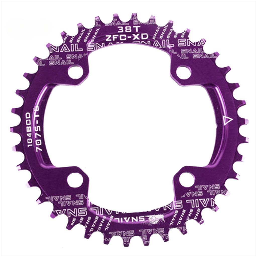 For Bicycle Bike Round/Oval 104BCD 32T 34T 36T 38T Narrow Wide Single Chainring