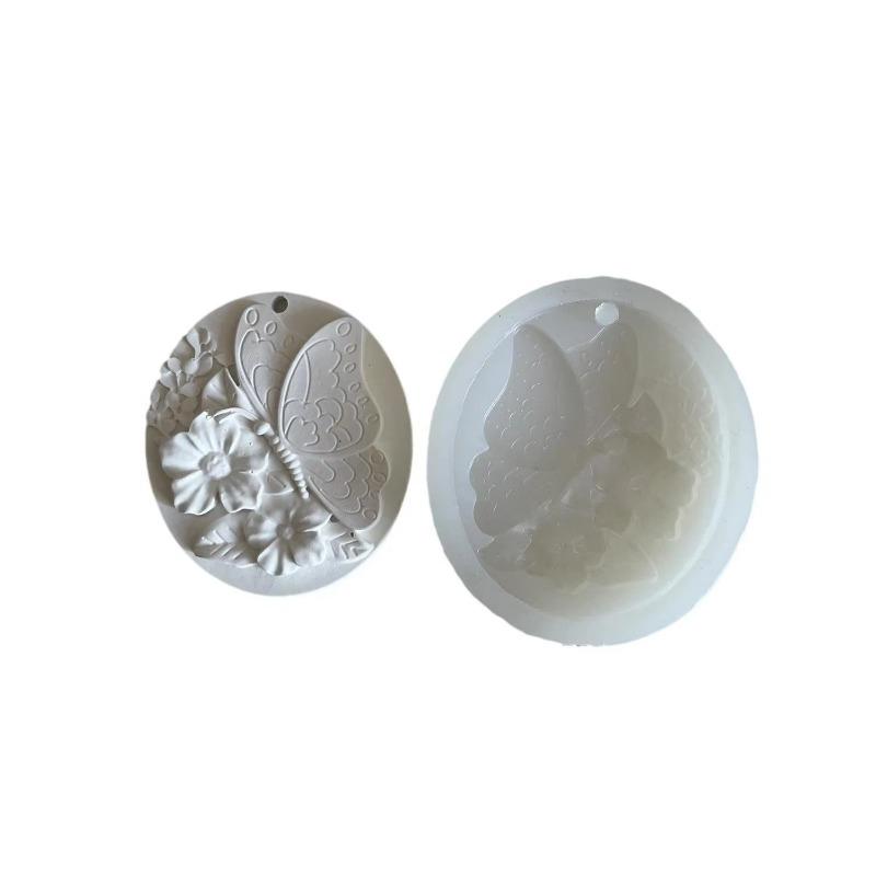 Flower Butterfly Silicone Mold DIY Flower Pendant Aromatherapy Gypsum Ornament Resin Mold Handmade Soap Mold Baking Mold