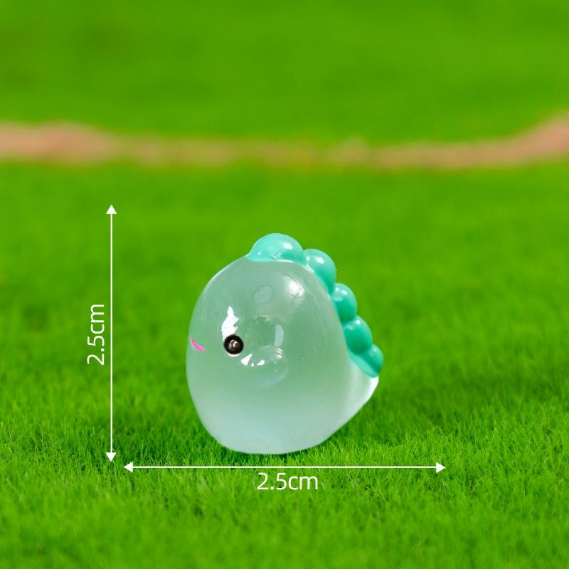 10/20/50pcs Luminous Kawaii Dinosaurs Resin Craft Micro Landscape Small Animals DIY Home Fairy Garden Decoration Accessories New