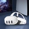 Silicone VR Headset Protective Case Anti-Slip Transparent VR Headset Protective Cover VR Front Protective Shell for Meta Quest 3