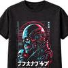 Cyberpunk Skull Samurai Graphic TShirt Japanese Futuristic Tee S5XL