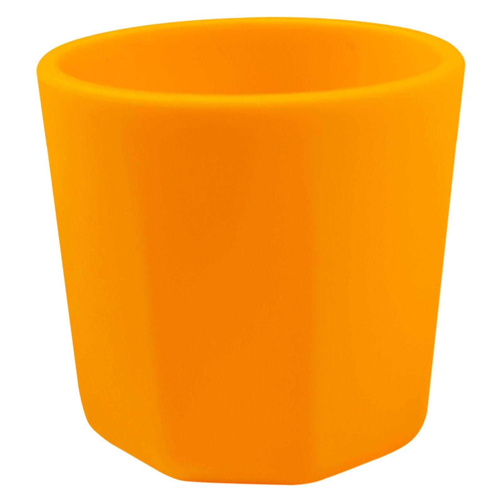 

Силиконовая тренировочная кружка для младенцев, складная пивная посуда, переносная кружка для питья для малышей, для использования на улице и в офисе оранжевый