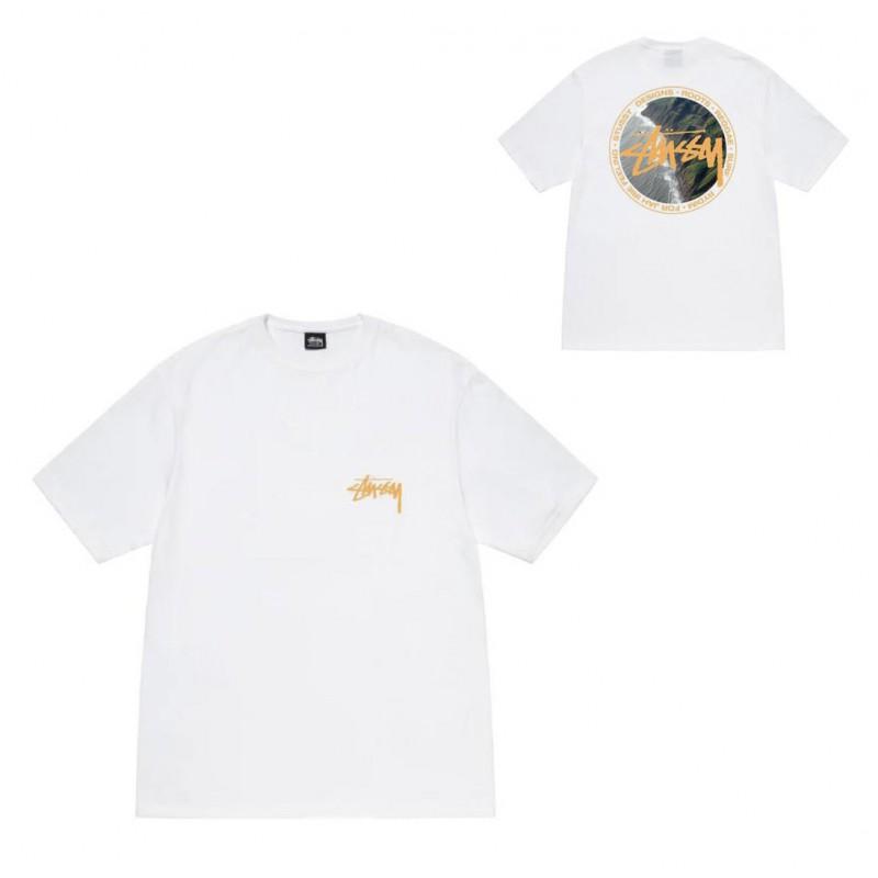 Camiseta de Algodón Streetwear para Hombre y Mujer Corte Holgado Manga Corta Camiseta Gráfica Casual Unisex Cuello Redondo