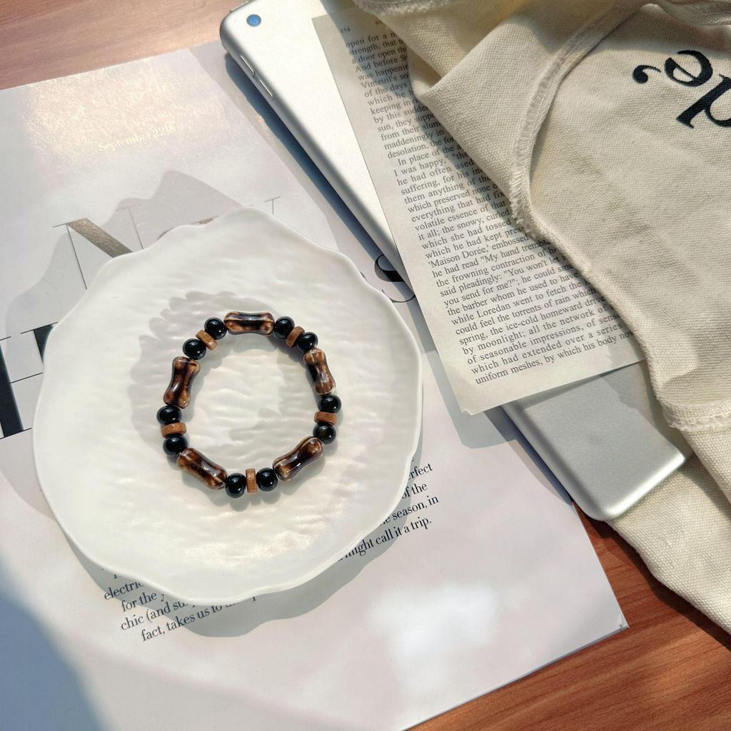 Jingdezhen Handmade Ceramic Beaded Bracelet – Simple Cool Style