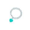 Tiffany & Co. Návrat k Tiffany® Smaltované srdce Přívěsek Stříbrný náramek Střední Dámský náramek 28751192