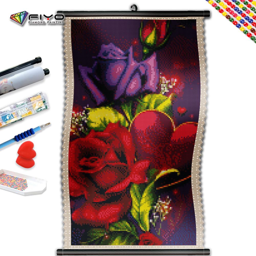 

5D DIY Рамка Алмазная картина Красная роза Полный квадратный круглый вышивка Цветочная мозаика Ручной подарок Украшение дома