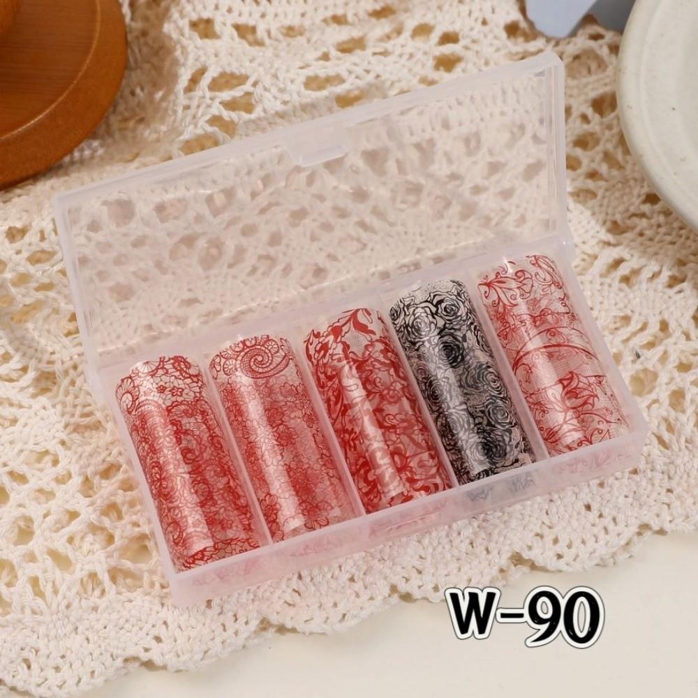 Laser Nail Foils Lace Design Nail Art Stickers Professional Nail Decorations  Manicure DIY