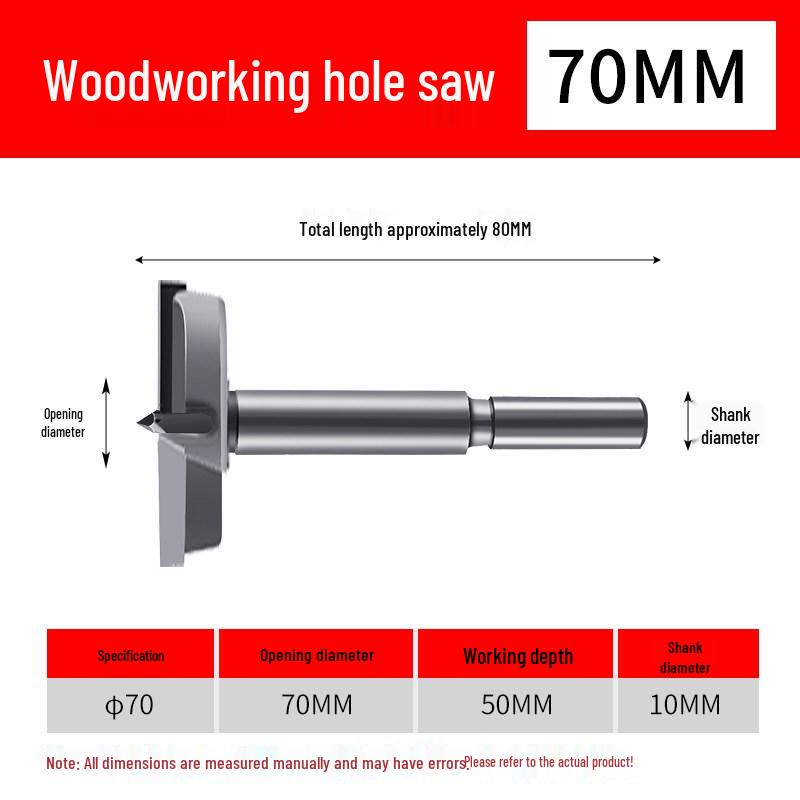Industrial-Grade Hole Saw Set for Woodworking: Desktop Hinge, Door Lock, Wood Board, and Plastic Drilling.