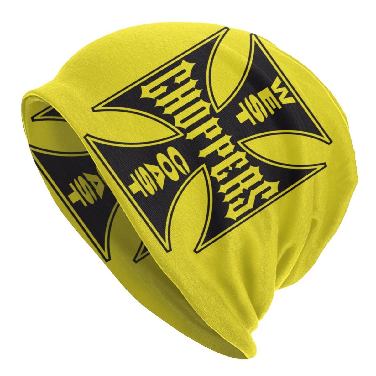 

Custom West Coast Iron Cross Choppers Skullies Beanies Caps Winter Knitted Hat Unisex Women Cool Adult Bonnet Hats Outdoor Ski Cap Beanies Hat