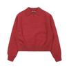 Korean Badblood BCAC Series Women's Red Polo Collar Sweater - Casual Loose Knitwear