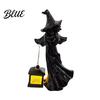 Faceless Witch Ornament Hanging Lantern Ornaments Hand-Held Spider Web Hollow Lantern Elegant Halloween Home Decor Gothic Texture Theme for Desktop