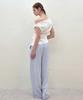 YUJEEOT Light Blue Single-Pleat Wide Pants