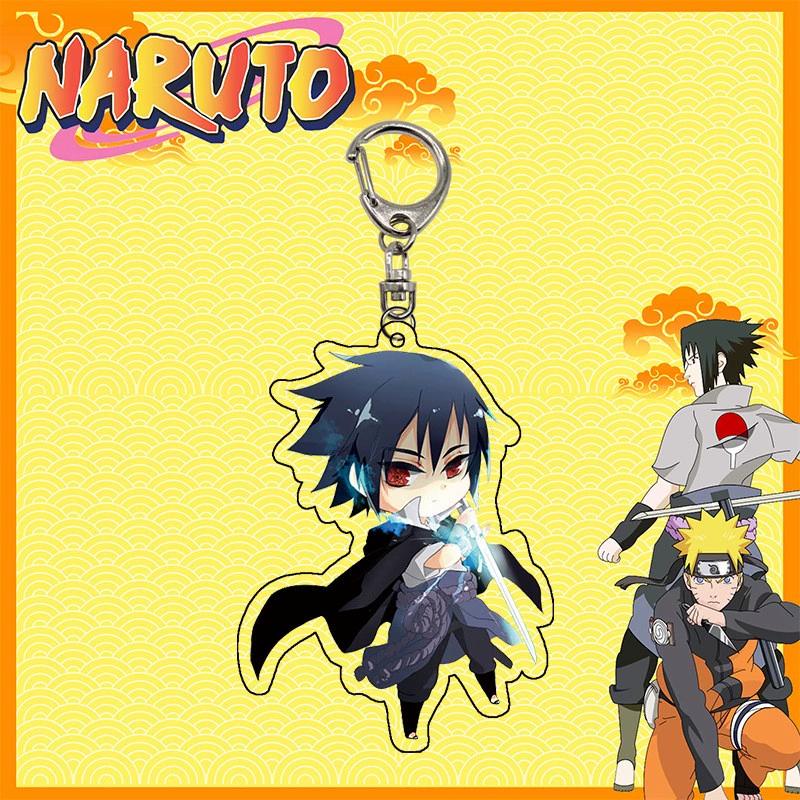 Anime Naruto Akryl nyckelring tillbehör Uzumaki Naruto Tecknad nyckelring