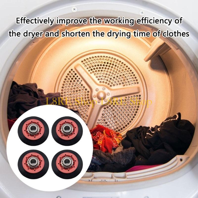 L8RE Balení 4 válečků bubnu sušičky Náhradní díly pro opravu sušičky prádla