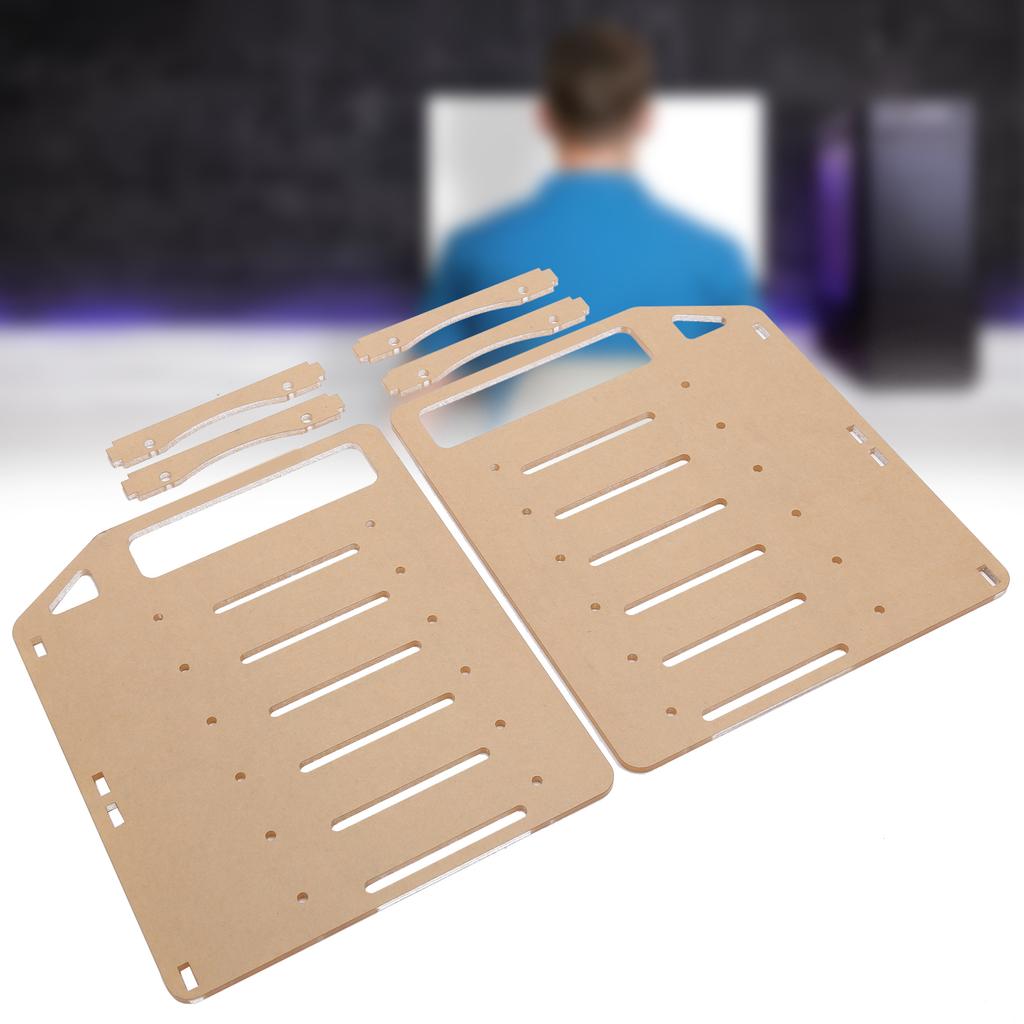 Acrylic Hard Drive Bracket DIY 3.5in Hard Disk Shelf HDD Transparent Cage YJY6F002