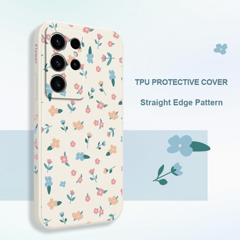 Drunk Fallen Flowers Phone Case For Samsung Galaxy S25 S24 S23 S22 S21 S20 S10 S10E Ultra Plus FE Note 20 Ultra Plus Cover