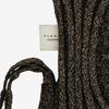 Pleatsmama Glitter Black Brown New Bow Backpack