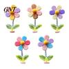 Pastel Car Accessories Spring Wobbly Flower Dashboard Ornament, Shaking Head Sunflower Interior Decor, Cute Gift for New Drivers Rearview Mirror